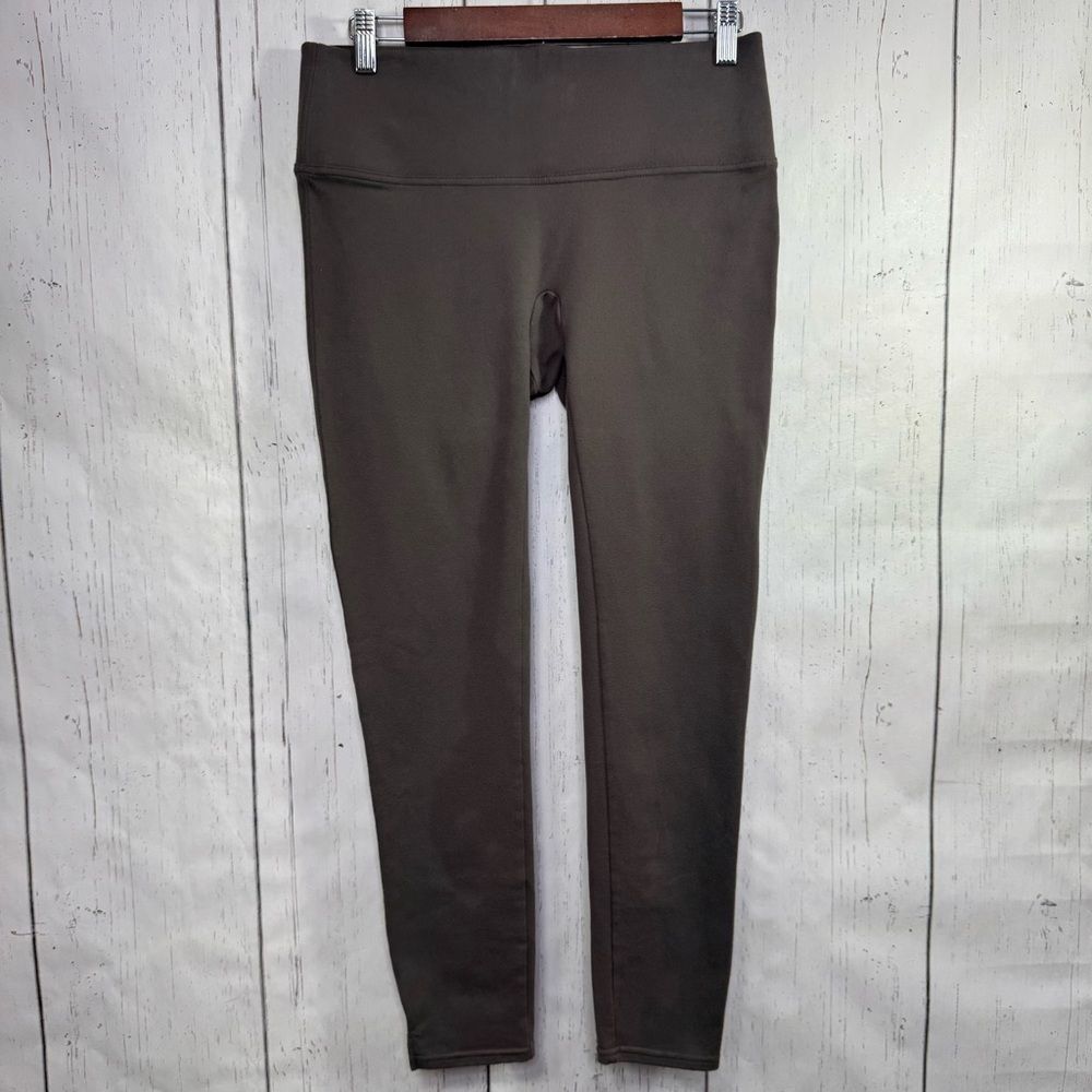 Spanx Brown High Rise Stretch Leggings Size L Sculpting Sleek Minimalist Active